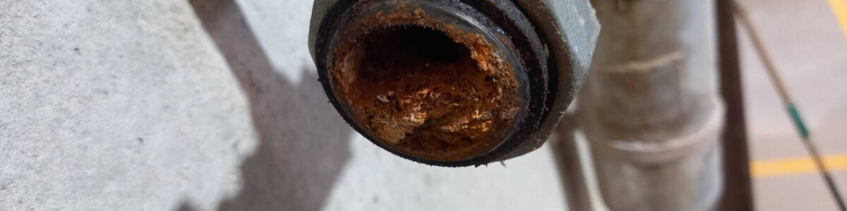 Corroded Galv Pipe - May 2024