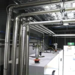 industrial Stainless steel compressed pipe install