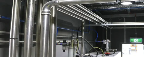 industrial Stainless steel compressed pipe install