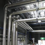 industrial Stainless steel compressed pipe install