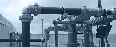 infinity large industrial piping system with 110mm fittings and pipe