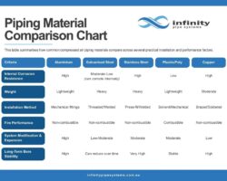 Piping Material Comparison Chart