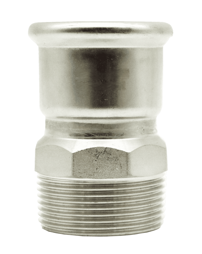 Straight Inlet Adapter Straight Male Adaptor - Infinity Stainless 316L | Infinity Pipe Systems